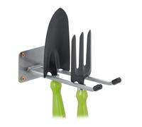 Relaxdays 6 ganchos organizadores herramientas negro,plata