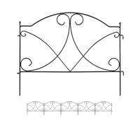 Relaxdays 6 paneles de valla jardín o huerto negro