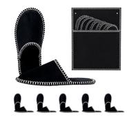 Relaxdays 6 Pares de Pantuflas de Fieltro Zapatillas de casaUnisex adulto