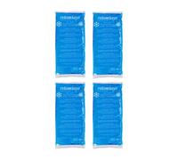 Relaxdays 8 compresas frías rectangulares azules blanco,azul