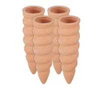 Relaxdays 8 Conos de Arcilla para riego de Plantas, para Botellas de 1,5 l, Ayuda para riego, Altura 16,5 x 5 cm, Terracota