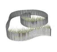 Relaxdays 8 vallas de jardín hechas de metal plata