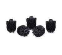Relaxdays 80 recambios escobilla negros 9,5mm ø8cm negro