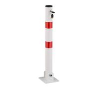Relaxdays 8x postes abatibles rojo-blanco blanco,rojo,negro