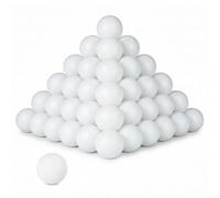 Relaxdays 96 pelotas ping pong blanco