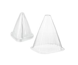 Relaxdays 96x Capuchón vegetal transparente