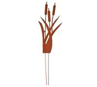 Relaxdays Adorno jardín «Carrizo» marrón