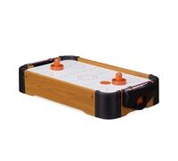 Relaxdays Air hockey de mesa blanco,marrón claro,negro