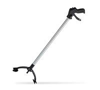 Relaxdays Alcanzador Pinzas Largas, Aluminio-Polipropileno, Negro-Plateado, 88 cm