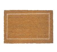 Relaxdays Alfombra de Coco, con Relieve y Borde, 60 x 40 cm, Natural
