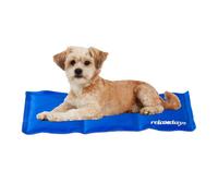 Relaxdays Alfombra Perro Refrescante, Cama Refrigeración, Manta Fría, Gato, Poliéster-Gel, 1 Ud, 20 x 35 cm, Azul