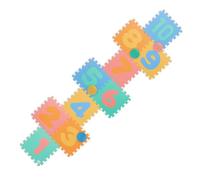 Relaxdays Alfombra puzle bebés y niños números azul,verde,naranja