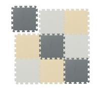 Relaxdays Alfombra Puzzle de Espuma EVA, Set de 9 Piezas, 30x30 cm, Sin Tóxicos, para Habitación Infantil, Colores Varia
