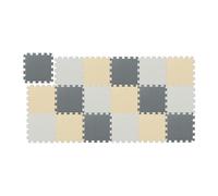 Relaxdays Alfombra Puzzle, Set de 18 Piezas, 30 x 30 cm, Multicolor