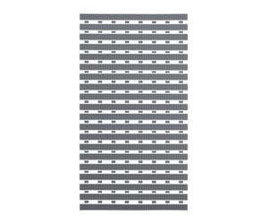 Relaxdays Alfombrilla Antideslizante para Ducha y Bañera, 69 x 38 cm, Alfombra de Baño con Ventosas, Aseo, Gris/Blanco
