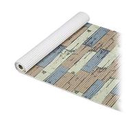 Relaxdays Alfombrilla Bañeras y Duchas, Cortar a Medida, Baño, Esterilla Antideslizante, 65 x 150 cm, Marrón/Verde/Gris