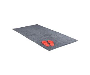 Relaxdays Alfombrilla baño gris diferentes tamaños antracita