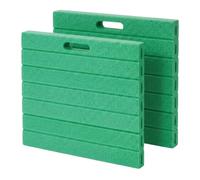 Relaxdays Almohadilla para Rodillas, 2 uds, jardín/Taller/Yoga, Verde | Espuma EVA, asas, 3 x 35 x 30 cm