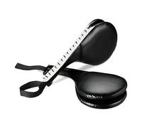 Relaxdays Almohadillas de Taekwondo Set de 2, Cojines Dobles para Patadas, Kickpads, Artes Marciales, 51x18,5x8cm, Negro