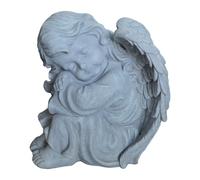 Relaxdays Ángel dormido 24 cm gris