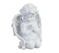 Relaxdays Ángel rezando para tumbas blanco