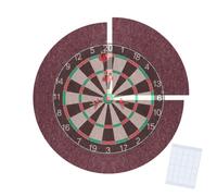 Relaxdays Anillo protector fieltro 4 pzs diana rojo oscuro