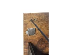 Relaxdays Archivador de carpetas colgantes marrón,negro