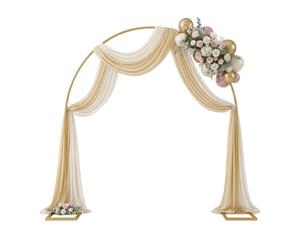 Relaxdays Arco de globos dorado oro