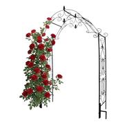 Relaxdays Arco de rosas con punta de lirio negro