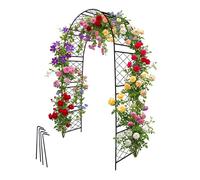 Relaxdays Arco negro para rosas negro