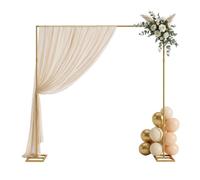 Relaxdays Arco para globos ajustable oro
