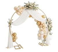 Relaxdays Arco redondo globos oro
