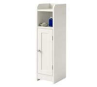 Relaxdays Armario de baño, 5 Compartimentos, 80×18×20 cm, Blanco