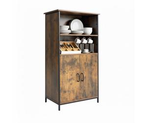 Relaxdays Armario de cocina industrial marrón