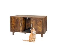 Relaxdays Armario XXL para arenero marrón oscuro