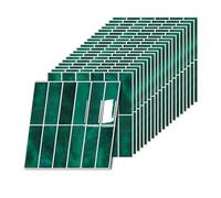 Relaxdays Azulejos Adhesivos 10 Unidades, baño y Cocina, Efecto 3D, recortables, 30 x 30 cm, Verde