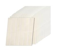 Relaxdays Azulejos adhesivos 30x30 alarg. blanco,crema