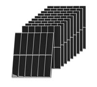 Relaxdays Azulejos adhesivos 30x30 alarg. blanco,negro