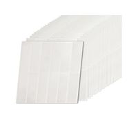 Relaxdays Azulejos adhesivos 30x30 alarg. blanco