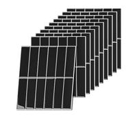 Relaxdays Azulejos Adhesivos 3D para baño y Cocina, 30x30 cm, 10 uds., autoadhesivos, Negros