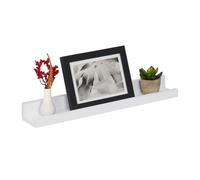 Relaxdays Balda blanca para la pared 48 cm blanco