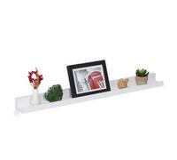 Relaxdays Balda blanca para la pared 80 cm blanco