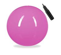 Relaxdays Balón para Ejercicios de Fitness, Pelota de Pilates, Equilibrio, con Bomba de Aire, Ø 85 cm, 1 Ud., Rosa