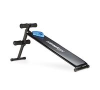 relaxdays Banco Abdominales, Máquina Musculación, Aparato Gimnasia, 5 Niveles, Metal, 1 Ud, 63 x 33 x 135 cm, Negro