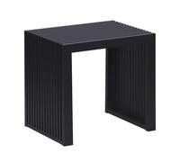 Relaxdays Banco bambú, Banco Moderno para Cocina, recibidor, baño, Dormitorio, HBT 43x45x33 cm, Zapatero, Negro
