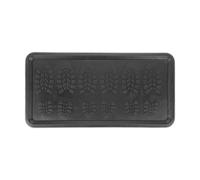 Relaxdays Bandeja de Goma para Zapatos Mojados, Borde Elevado, 80 x 40 cm, Antideslizante, Alfombrilla Calzado, Negro