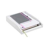 Bandeja documentos blanco soporte para cartas archivador apilable 0,80 kg
