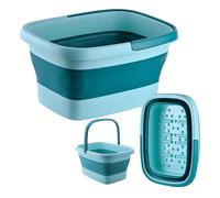 Relaxdays bañera Plegable para pies Turquesa