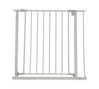Relaxdays Barandilla de Seguridad, 82-87 cm, sin taladrar, para bebés y niños pequeños, escaleras y Puertas, Gris
