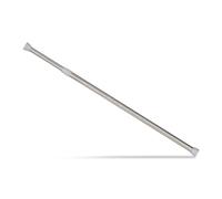 Relaxdays Barra cortina extensible plata,gris